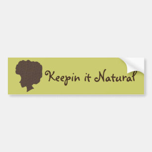 Natuurlijke 'Fro Bumpersticker