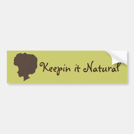 Natuurlijke 'Fro Bumpersticker (Voorkant)