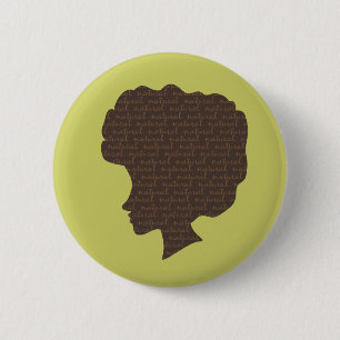 Natuurlijke 'Fro Ronde Button 5,7 Cm