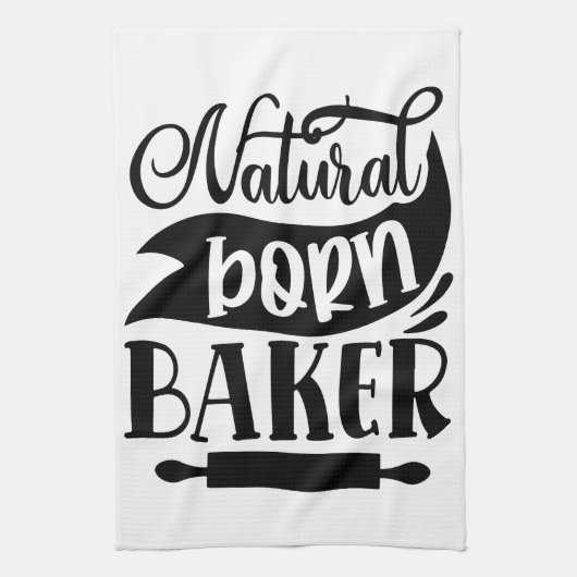 Natuurlijke Geboren Bakker Theedoek (Verticaal)