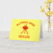 Natuurlijke Geboren Griller Producten Kaart (Gele Bloem)