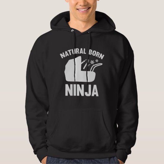Natuurlijke geboren Ninja Hoodie (Voorkant)