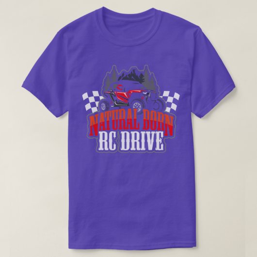 Natuurlijke Geboren RC Driver Racer Afstandsbedien T-shirt (Design voorkant)