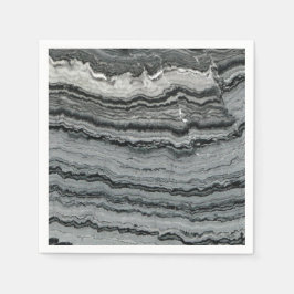 Natuurlijke gemstone zwarte witte agate marmer servet