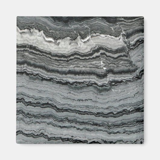 Natuurlijke gemstone zwarte witte kant magneet (Voorkant)