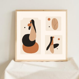 Natuurlijke Geometrie – Vrouwelijke Minimalistisch Poster