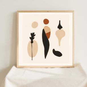 Natuurlijke Geometrie – Vrouwelijke Minimalistisch Poster