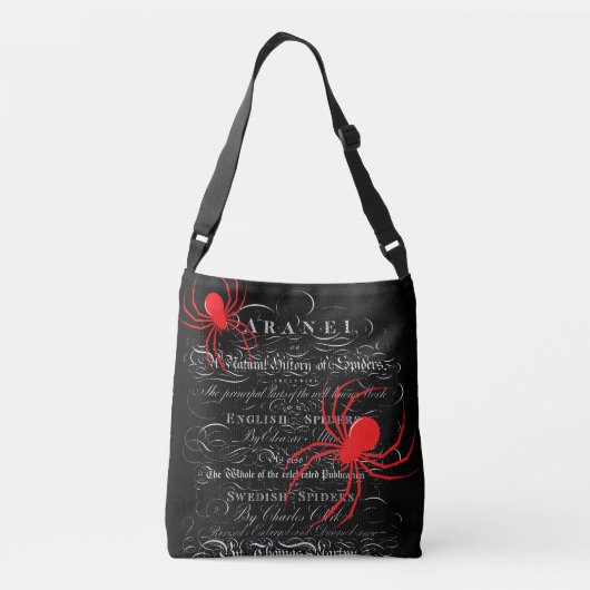 Natuurlijke geschiedenis Titel Pagina Spinnen Kall Crossbody Tas (Achterkant)