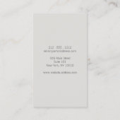 Natuurlijke gezondheid, genezer mortel en stamper visitekaartje (Achterkant)