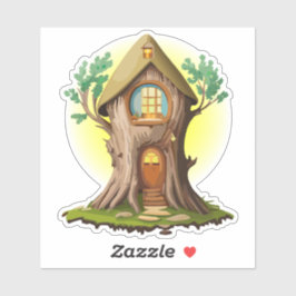Natuurlijke Gnome Bos Thuis Sticker