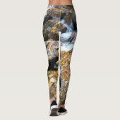 natuurlijke gouden bladeren watervallen leggings (Achterkant)
