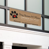 Natuurlijke gourmet Dog behandelt bakkerij Spandoek (Buitenkant Gebouw)