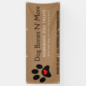 Natuurlijke gourmet Dog behandelt bakkerij Spandoek (Verticaal)