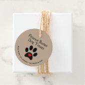 Natuurlijke Gourmet Dog Treat Prijs Bedankjes Labels (In situ)