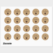 Natuurlijke Gourmet Landelijke Hondenkoekjes Ronde Sticker (Vel)