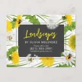 Natuurlijke Grasverzorging Service Paardenbloem &  Briefkaart (Voorkant)