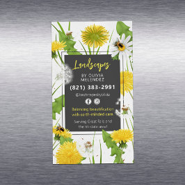 Natuurlijke Grasverzorging Service Promo Paardenbl Magnetisch Visitekaartje