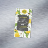 Natuurlijke Grasverzorging Service Promo Paardenbl Magnetisch Visitekaartje (Voorbeeld)