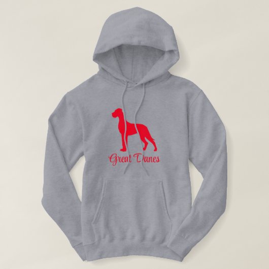 Natuurlijke Great Dane Hoodie (Design voorkant)
