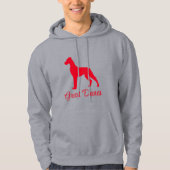 Natuurlijke Great Dane Hoodie (Voorkant)