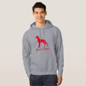Natuurlijke Great Dane Hoodie (Voorkant volledig)