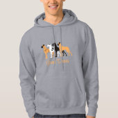 Natuurlijke Great Dane Hoodie (Voorkant)