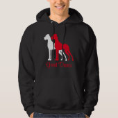 Natuurlijke Great Dane Hoodie (Voorkant)