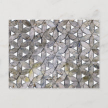 Natuurlijke Grijze Steen Mozaïek patroon bloem van