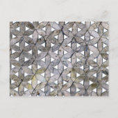 Natuurlijke Grijze Steen Mozaïek patroon bloem van Briefkaart (Voorkant)