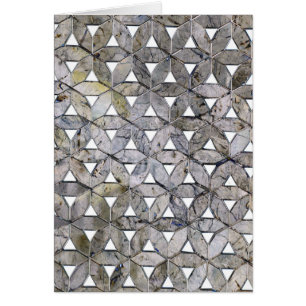 Natuurlijke grijze steenmozaïek, levensbloem