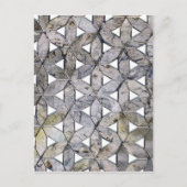 Natuurlijke grijze steenmozaïek, levensbloem briefkaart (Voorkant)