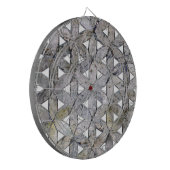 Natuurlijke grijze steenmozaïek, levensbloem dartbord (Voorkant Links)