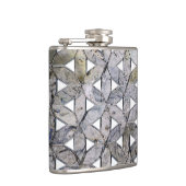 Natuurlijke grijze steenmozaïek, levensbloem heupfles (Rechts)