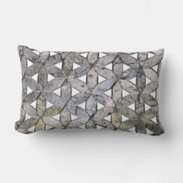 Natuurlijke grijze steenmozaïek, levensbloem kussen