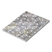 Natuurlijke grijze steenmozaïek, levensbloem notitieblok (Linkerzijde)