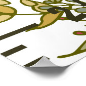 Natuurlijke Groei Hoogte Grafiek Liniaal Flora Lea Poster (Hoek)