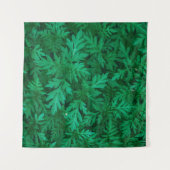 Natuurlijke groene achtergrond van groene bladeren wandkleed (Voorkant)