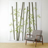 Natuurlijke groene Bamboe-Planten Wandkleed (In situ)