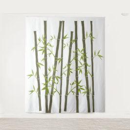 Natuurlijke groene Bamboe-Planten Wandkleed