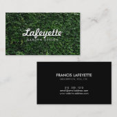 Natuurlijke Groene Bladmuur Milieuvriendelijk Tuin Visitekaartje (Voorkant / Achterkant)