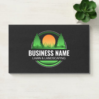 Natuurlijke groene boom zon landschapsarchitectuur post-it® notes