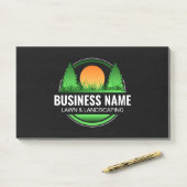 Natuurlijke groene boom zon landschapsarchitectuur post-it® notes (Op bureau)