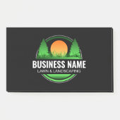 Natuurlijke groene boom zon landschapsarchitectuur post-it® notes (Voorkant)