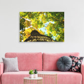 Natuurlijke groene en gele bomen canvas afdruk (Insitu (Woonkamer))