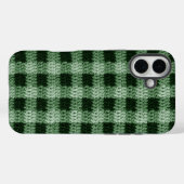 Natuurlijke Groene Plaid Artisan Haakprint Stoer Case-Mate iPhone Case (Achterkant (horizontaal))