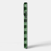 Natuurlijke Groene Plaid Artisan Haakprint Stoer Case-Mate iPhone Case (Achterkant / Links)