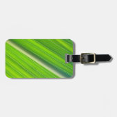 Natuurlijke groene streep bagagelabel (Voorkant horizontaal)