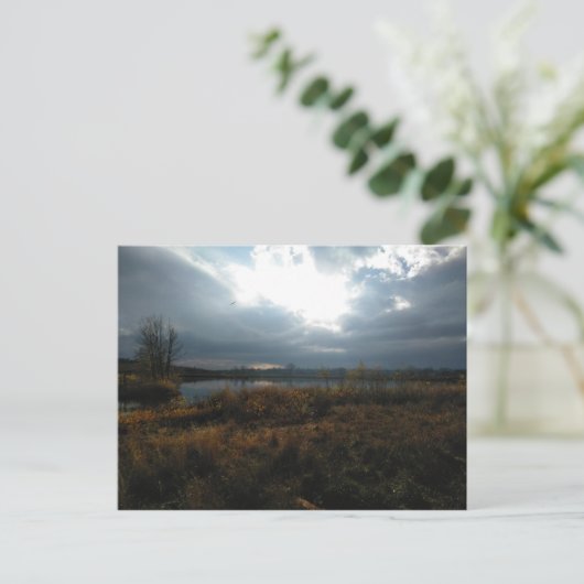 Natuurlijke grond briefkaart (Staand voorkant)