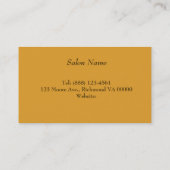 Natuurlijke Haar Stylist Afro Vrouw Visitekaartje (Achterkant)