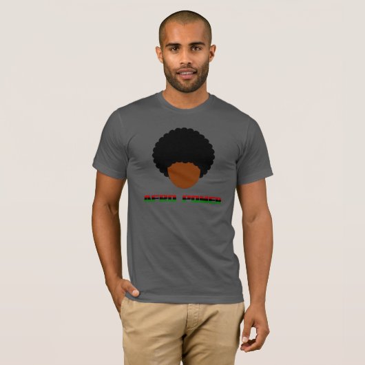 Natuurlijke haarpride: Afro Power Shirt (Voorkant volledig)